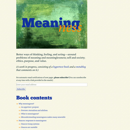 Meaningness
