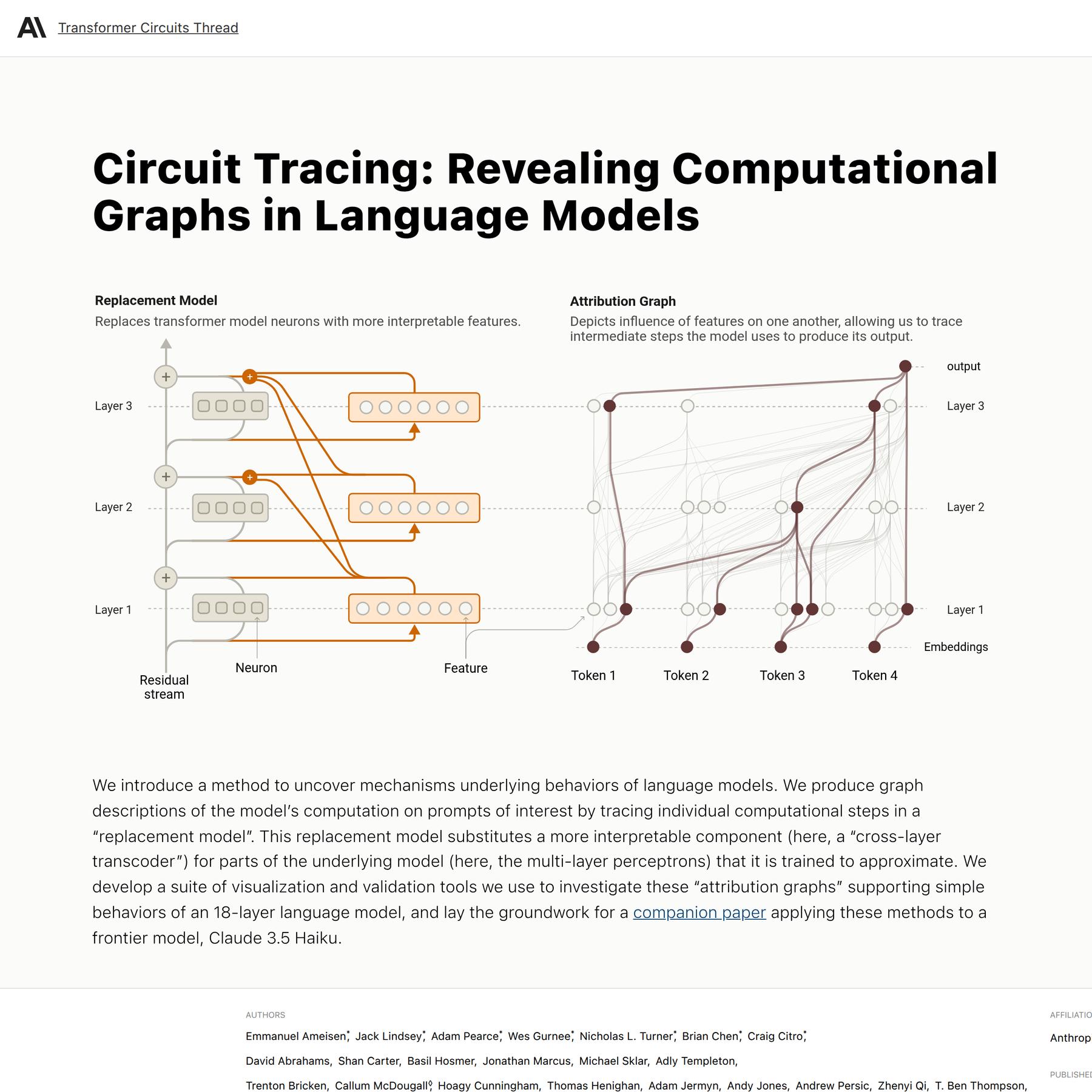Circuit Tracing