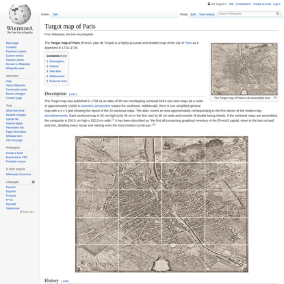 Turgot map of Paris - Wikipedia