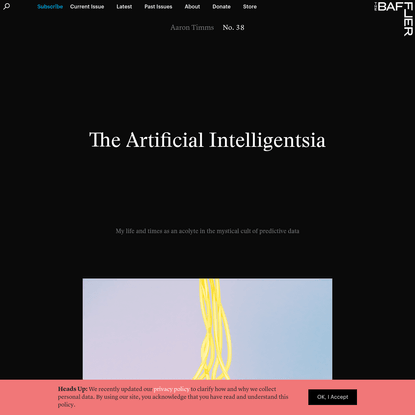 The Artificial Intelligentsia | Aaron Timms