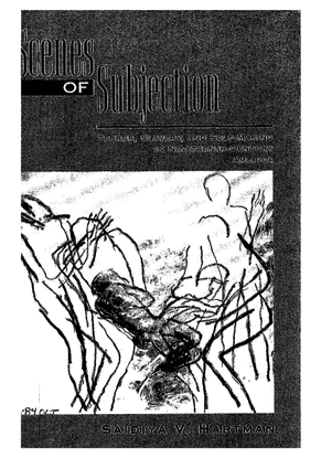 Scenes of Subjection by Saidiya Hartman