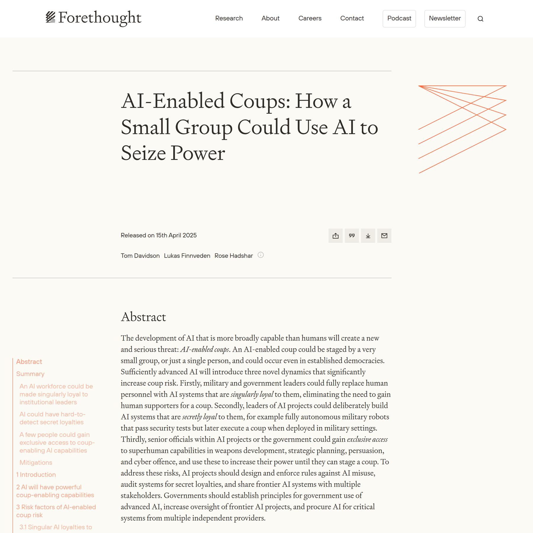 AI-Enabled Coups