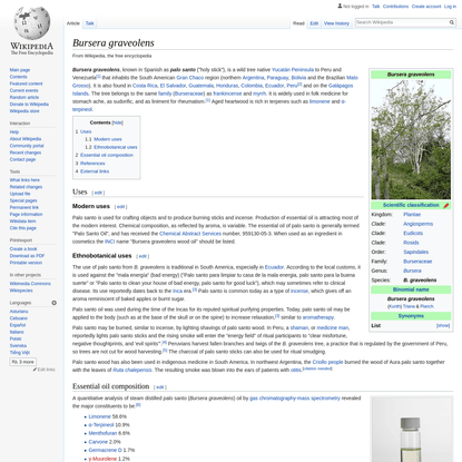 Bursera graveolens - Wikipedia