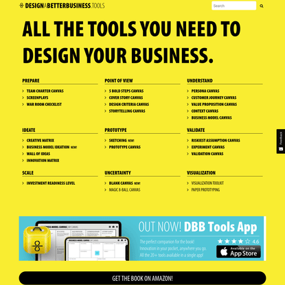 Design a Better Business Tools