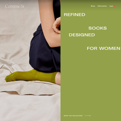 Comme Si, refined socks for women