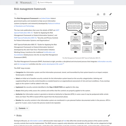Risk management framework - Wikipedia