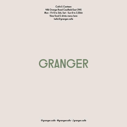 Granger - Café &amp; Canteen