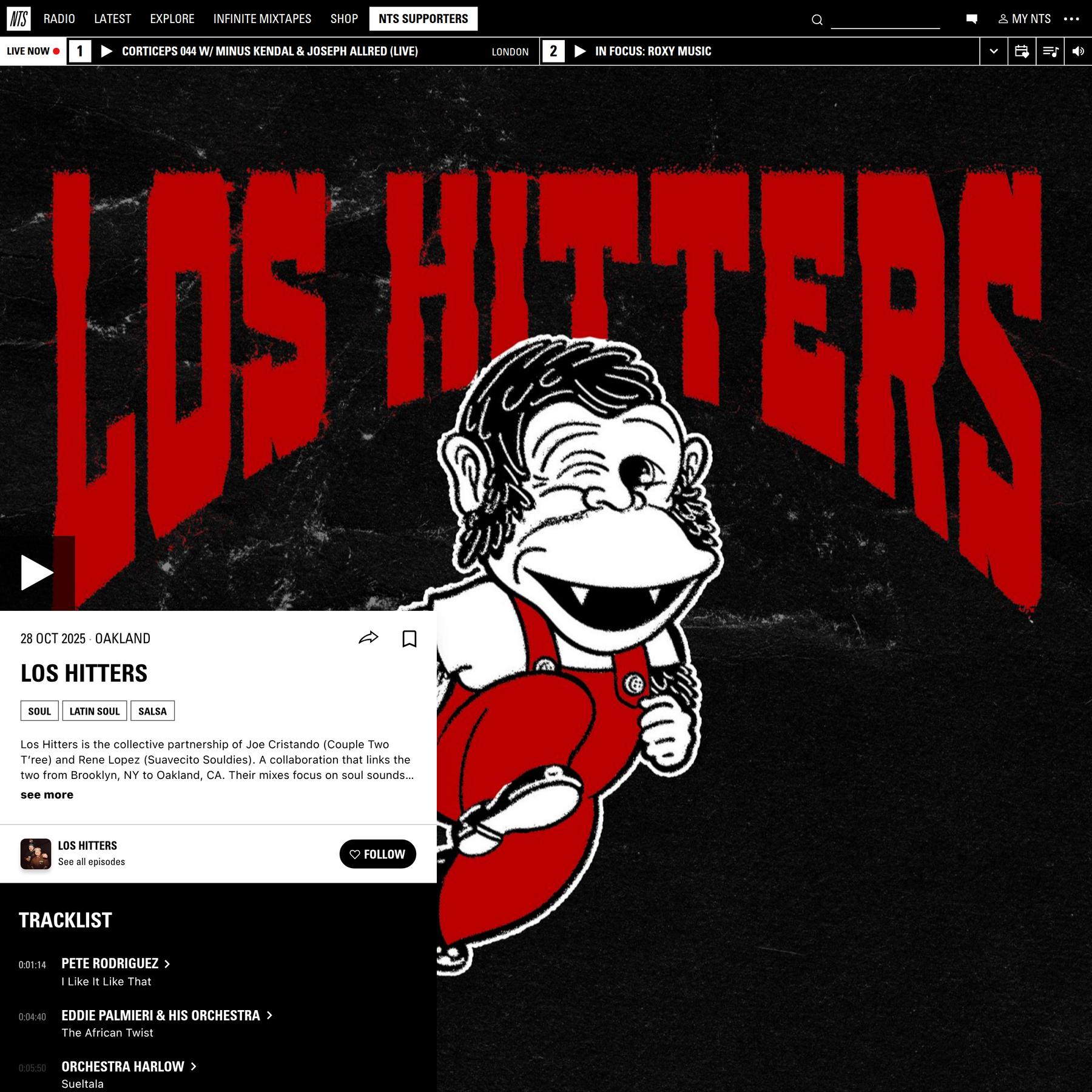 Los Hitters 28th October 2025