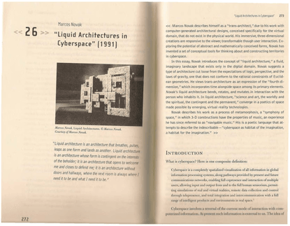 Novak: Liquid Architectures in Cyberspace (1991)