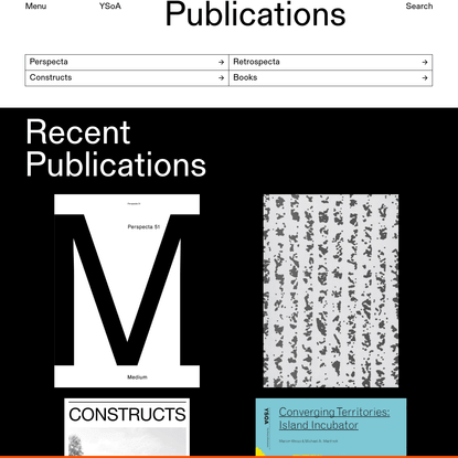 Publications - Yale Architecture