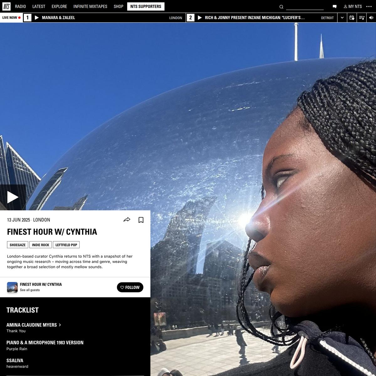 Finest Hour w/ Cynthia 13th June 2025