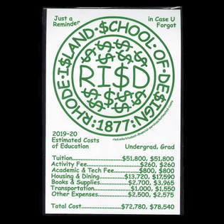 RISD Comic Sans Cash Poster