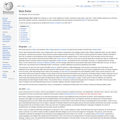 Bern Porter - Wikipedia
