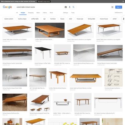 camel table richard neutra - Google Search