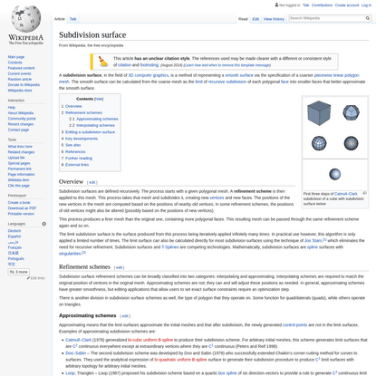 Subdivision surface - Wikipedia