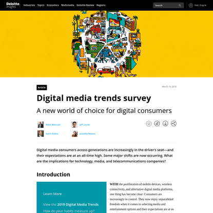 Digital media trends survey