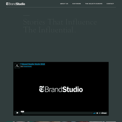 T Brand Studio - Stories That Influence The Influential