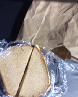 Another ham and cheese sandwich for lunch today.