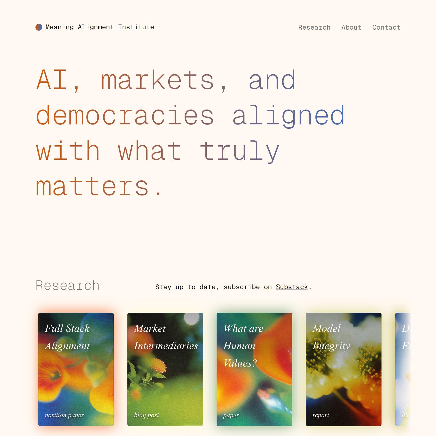 Meaning Alignment Institute