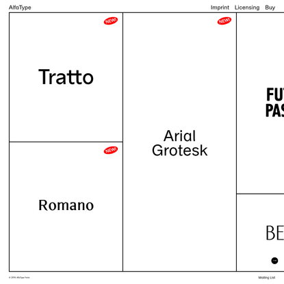 AlfaType Fonts Foundry