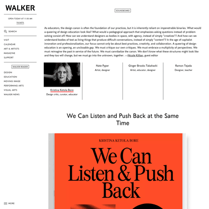 We Must Listen and Push Back at the Same Time