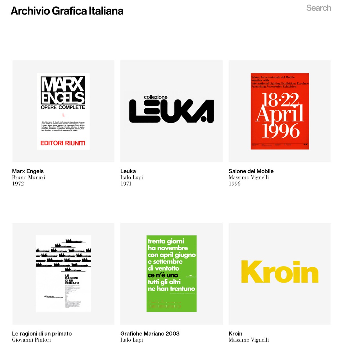 Archivio Grafica Italiana Are.na