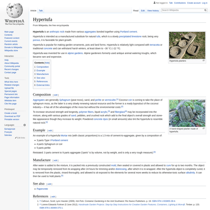 Hypertufa - Wikipedia