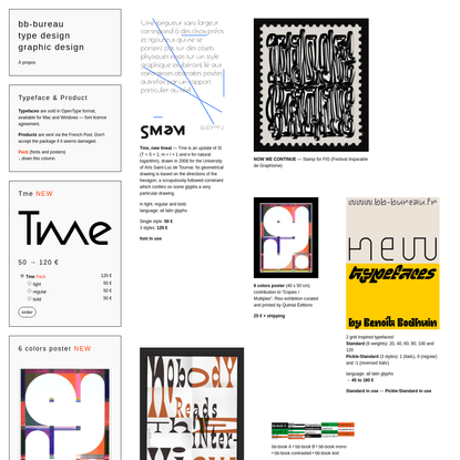 benoît bodhuin - visual research, type design and teaching
