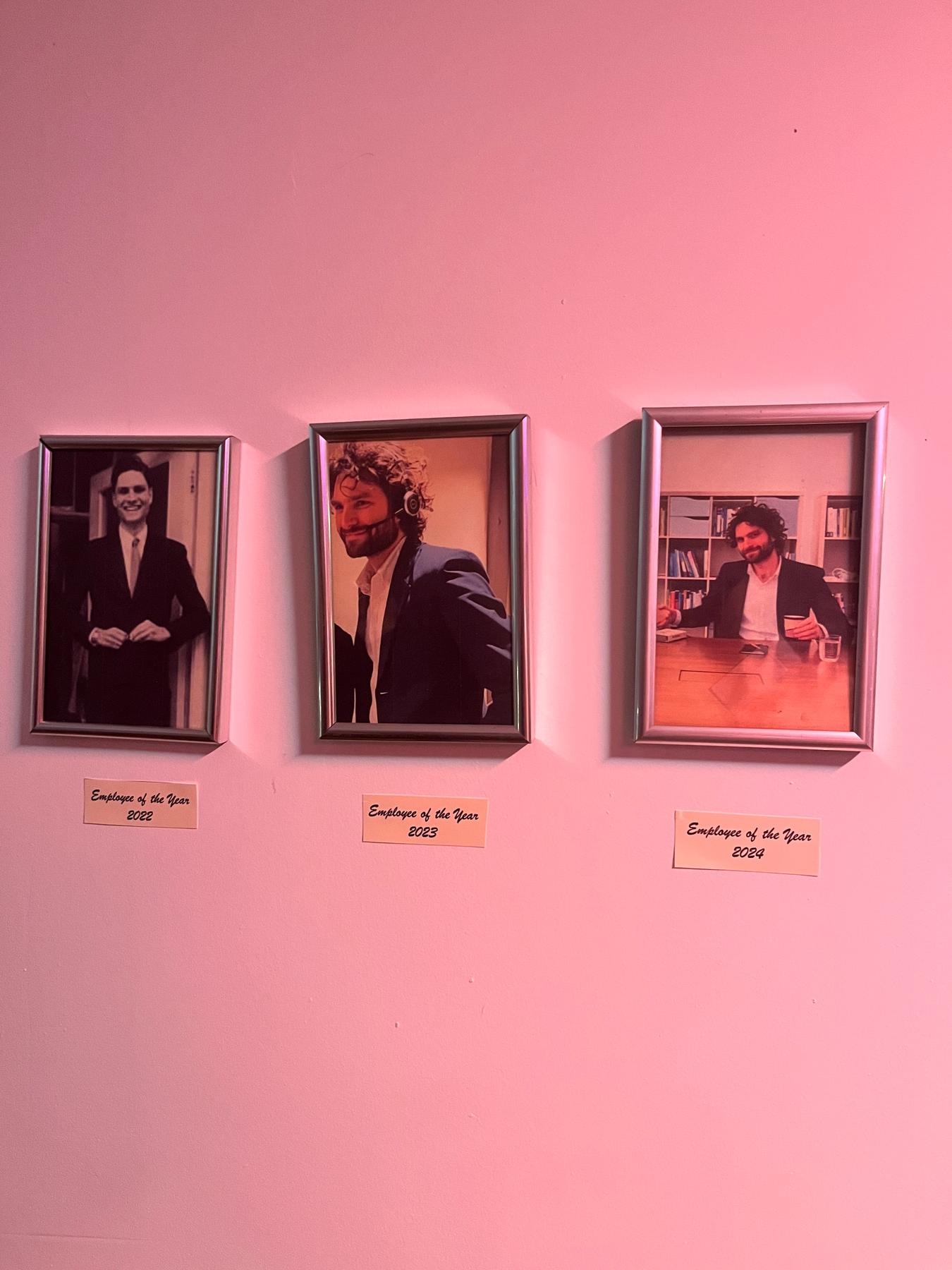 Employee of the year 3 years running