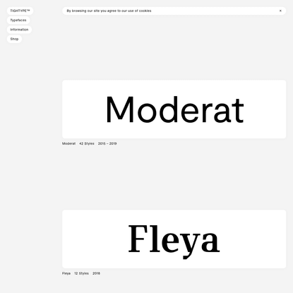 TIGHTYPE   Typefaces