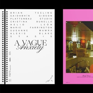 We designed the catalogue for the group exhibition 'A Vague Anxiety' at @imma. Coverless and undefined... but then every pag...