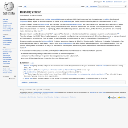 Boundary critique - Wikipedia