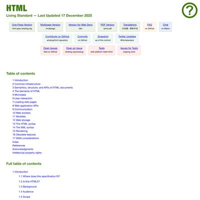 HTML Standard