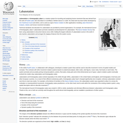 Labanotation - Wikipedia