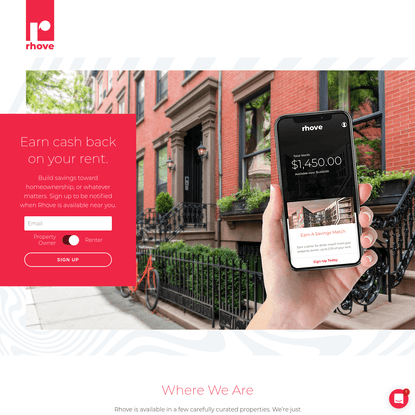 Rhove. Rent to Earn.