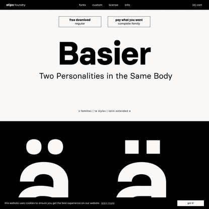 Basier font-family by atipo®