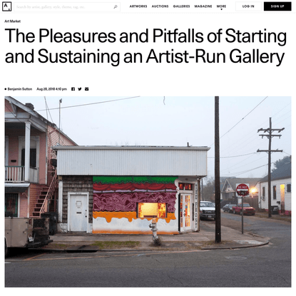 The Pleasures and Pitfalls of Starting an Artist-Run Gallery