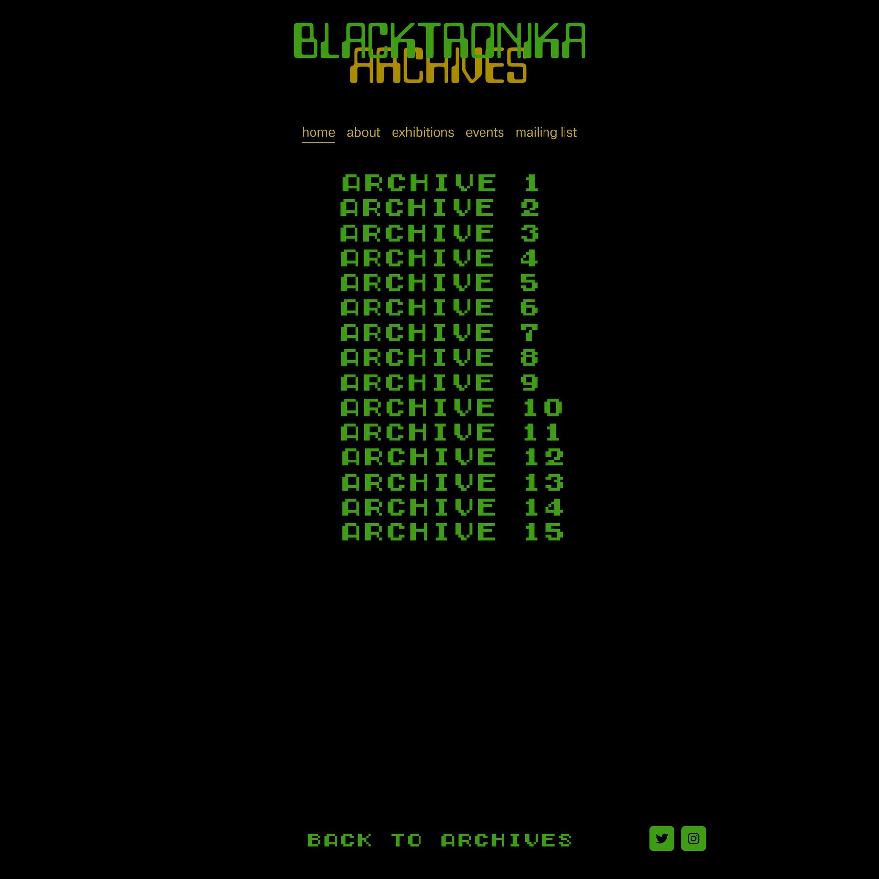 BLACKTRONIKA ARCHIVES