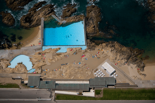 Alvaro Siza's Pool On The Beach — Banded Purple