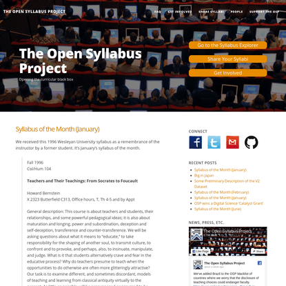 The Open Syllabus Project