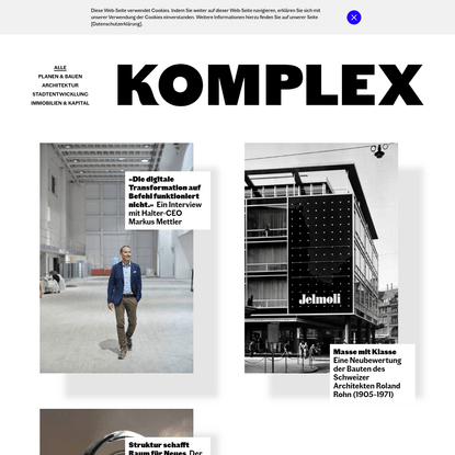 KOMPLEX | Das Magazin der Halter AG