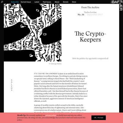 The Crypto-Keepers | Yasha Levine