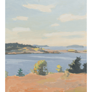 Fairfield Porter, View Of Penobscot Bay, Maine, 1968