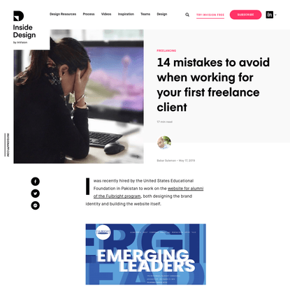 14 mistakes to avoid when working for your first freelance client | Inside Design Blog