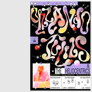 Happy to do a poster for legendary Orlando Julius &amp; The Heliciontrics! Soon in Madrid, Zaragoza &amp; Barcelona #posterdesign #g...