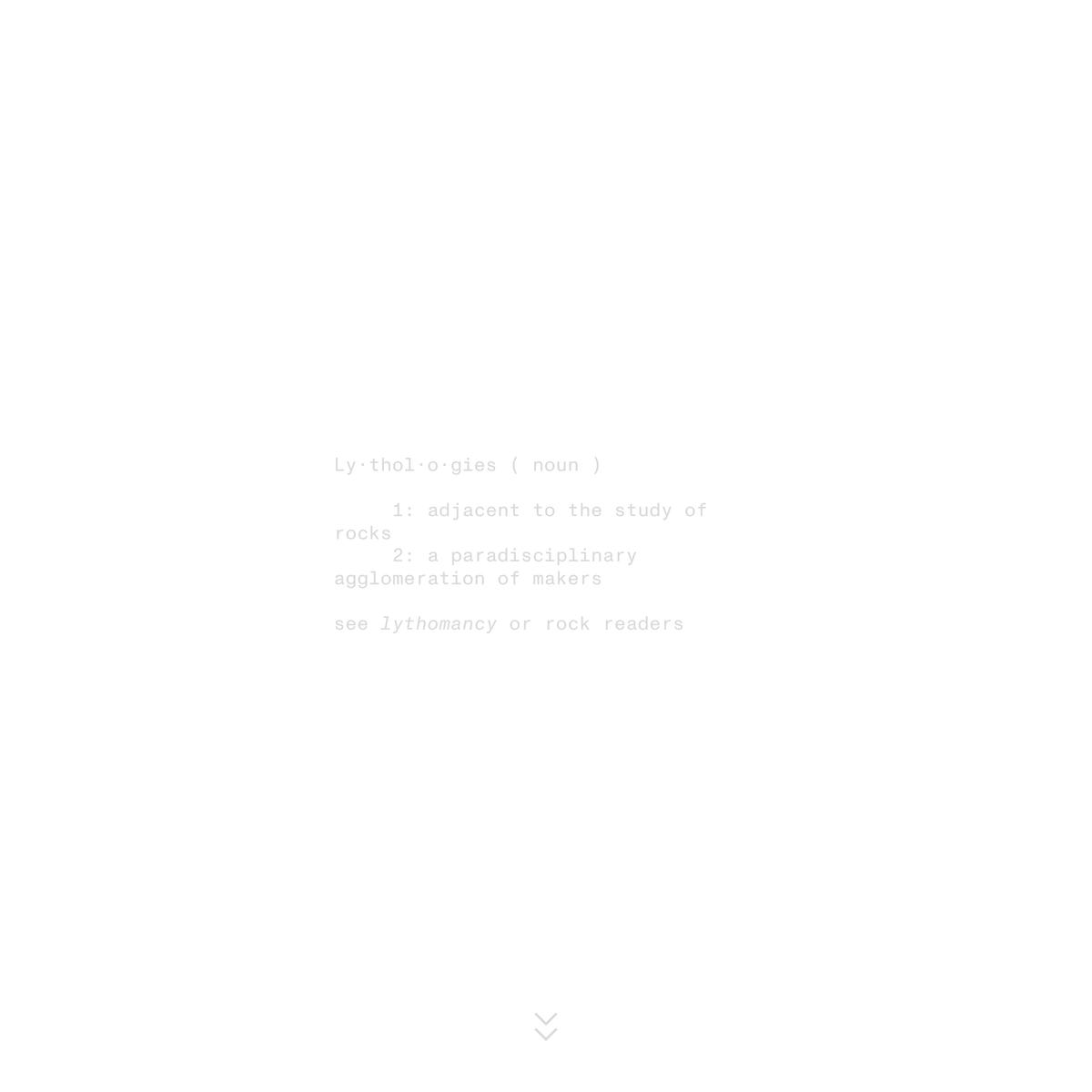 Lythologies