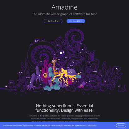 Vector Graphic Design Software for Mac - Amadine