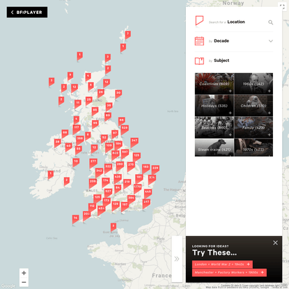 Britain on film map | BFI Player
