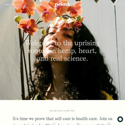 prima | Wellness &amp; Beauty Rooted in CBD, Hemp, Heart, and Science