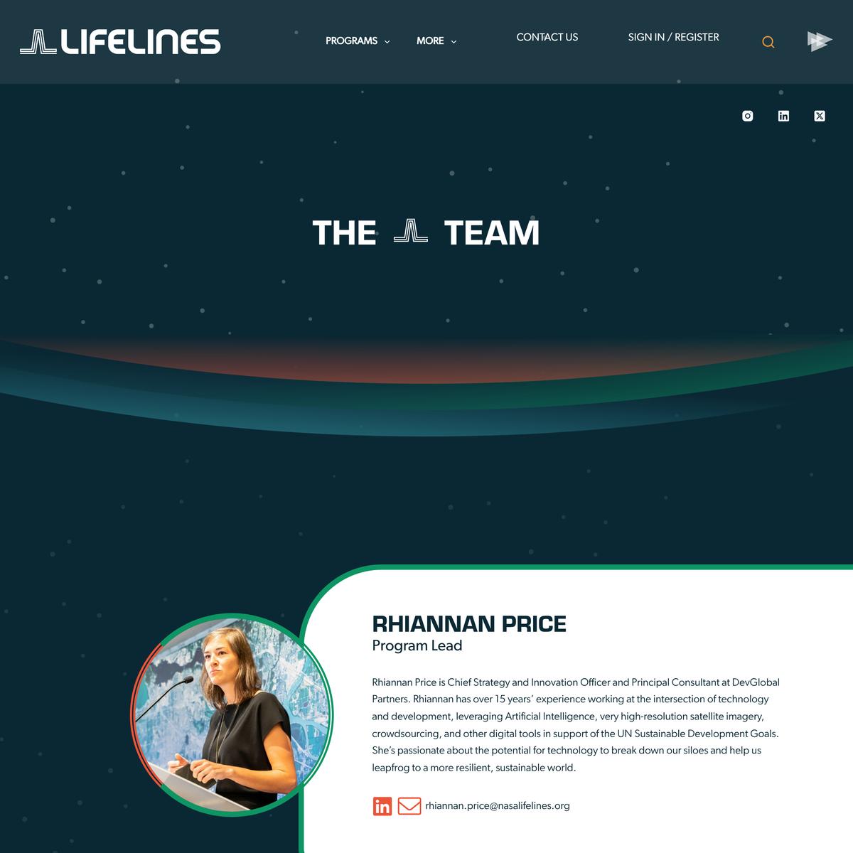 The Team - NASA Lifelines